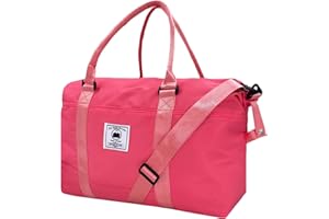 WOOGWIN Waterproof Weekender Bags for Women Large Travel Overnight Carry on Workout Duffle Bag for Gym Beach Swim With Wet Pocket