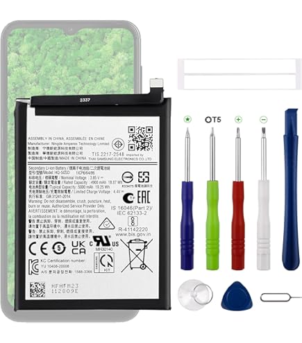 Amazon.com: SwarKing 替換電池相容於Samsung Galaxy A22 5G / A22s 5G