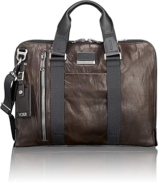 tumi aviano slim brief leather