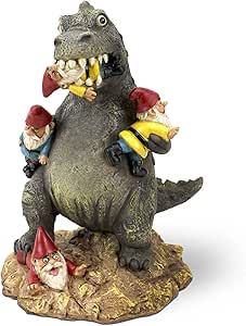 BigMouth Inc The Great Garden Gnome Massacre, Hilarious Lawn Gnome Godzilla, 9 Inches Tall