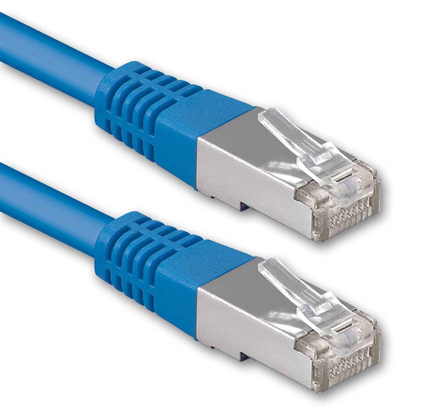 1aTTack.de 7.5 m blue - 1 piece Cat.6 patch cable network cable CAT6 S-FTP Gigabit Lan PIMF CAT 6 copper CU halogen-free Internet DSL game console Smart TV — image 1