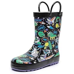 LANCDON Toddler Rain Boots for Boys and Girls