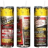 Keosonb Skinny Tumbler with Lid and Straw, Funny Print Design, 20 OZ Straight Stainless Steel Insulated Skinny Cup, Vacuum Double Layer Coffee Travel Mug for Gift (ZB-5256)