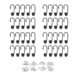 Hook & Cord - Metal Plastic-Coated Spring Hooks
