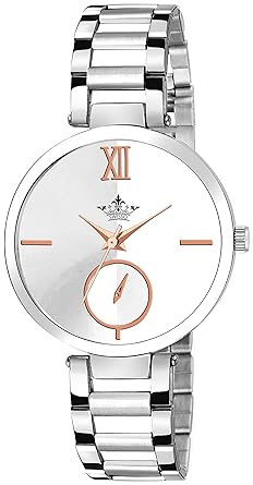 Royal Collection White-Rosegold Dial Analogue Watch - for Women, Girls (SWS-004WMN)