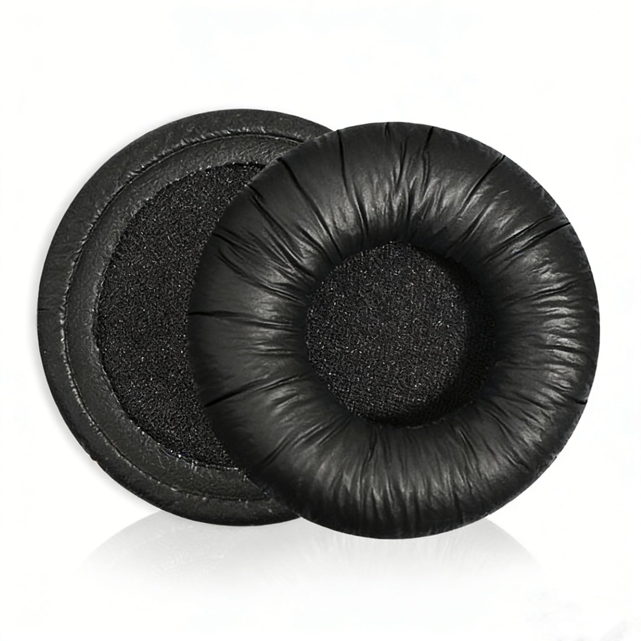 INF Black Leather Ear Pads for Sennheiser PX 100/PX 100-II/PX 200 Headphones, Soft Memory Foam Replacement Cushions, Noise Isolation, Enhanced Comfort & Sound Quality, 1 Pair