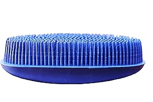 Grewal Equestrian Oval Face Grooming & Bathing Curry Brush for Horses, Dogs, Cats, & Other Pets - Very Soft Bristles (Navy Blue)
