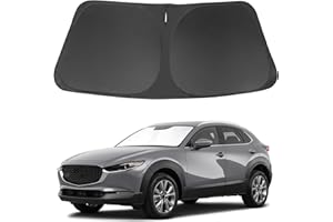 LHFLIVE Windshield Sun Shade Compatible with Mazda CX-30 2019-2024 2025 2026 CX30 Accessories Foldable Sun Visor Protector Sunshade Blocks Rays & Heat