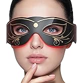 3 Modes Red Light Therapy for Eyes,Under-Eye Red Light Therapy mask Glasses & Light-Based Mask for Treatment of Periorbital Wrinkles,Relieving Eye Fatigue,LED Eye mask EY-20R