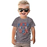 BOUTIKOME Toddler Party in The USA Shirt Baby Girl Boy 4th of July T-Shirt Kids Patriotic Memorial Day Clothes Tee Top