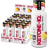 Ketone-IQ Caffeine Ketone Shots for Focus, Raspberry Lemonade, 24 Pack | 5g exogenous ketones, 100mg green tea caffeine, B vitamins. Clean energy shot for focus, endurance and recovery. Sugar free.