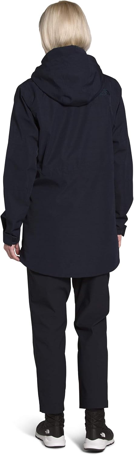 The North Face Women's Westoak Hooded Waterproof City Trench Coat: Clothing