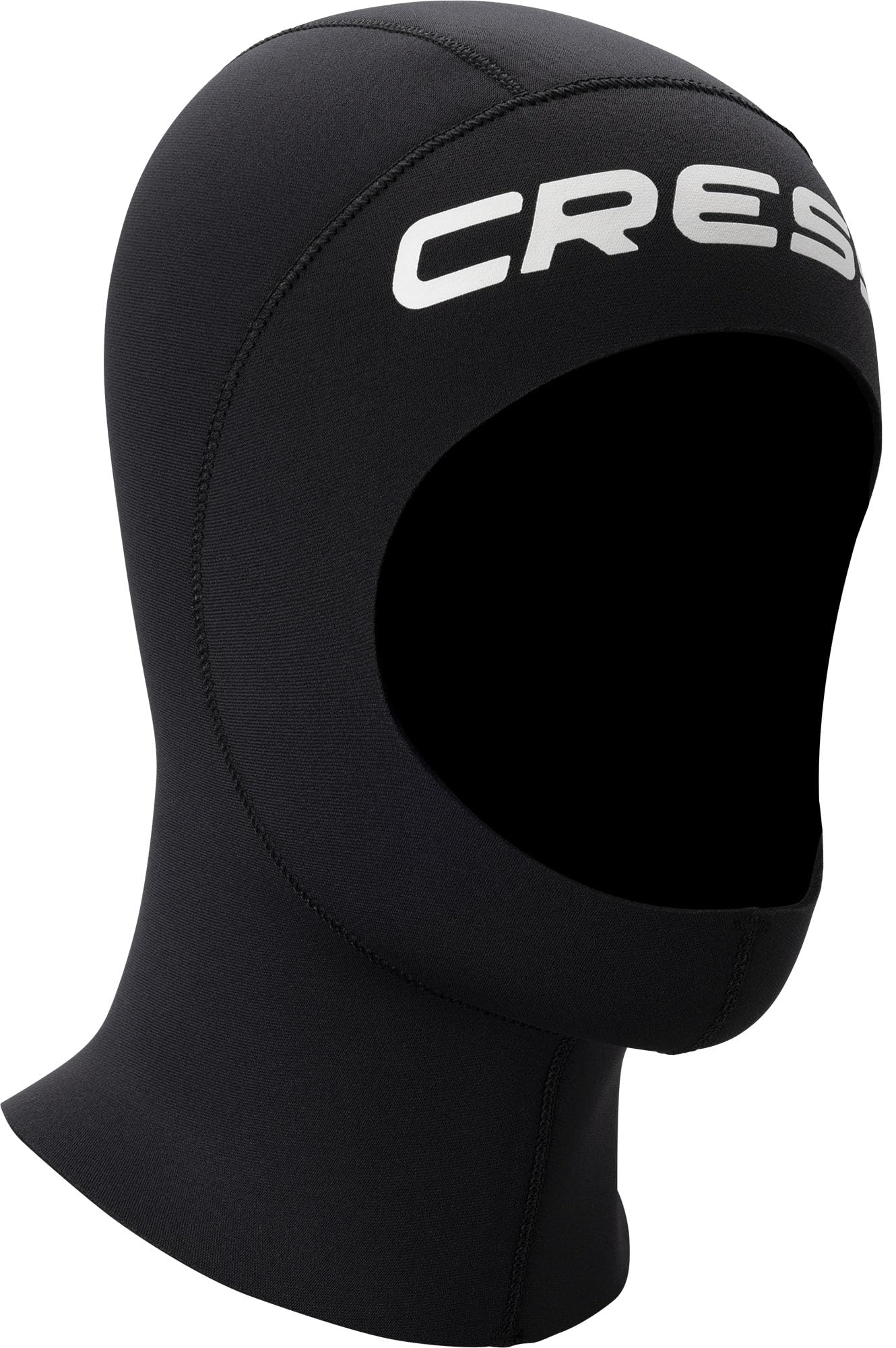 Cressi Resilient Hood 3mm S - Unisex Hood in Black Double lined 3 mm Neoprene for Diving Snorkelling and Water Sports, S