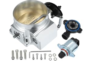 INFINAUTO Throttle Body Assembly, 92mm Car Throttle Body Actuator Aluminum Alloy Silver Tone, 1 Set