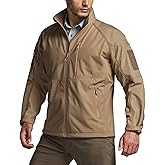 CQR Men's Tactical Softshell Jacket, Winter Warm Fleece Lined Coat, Water Resistant Outdoor Hunting Hiking Rain Windbreaker