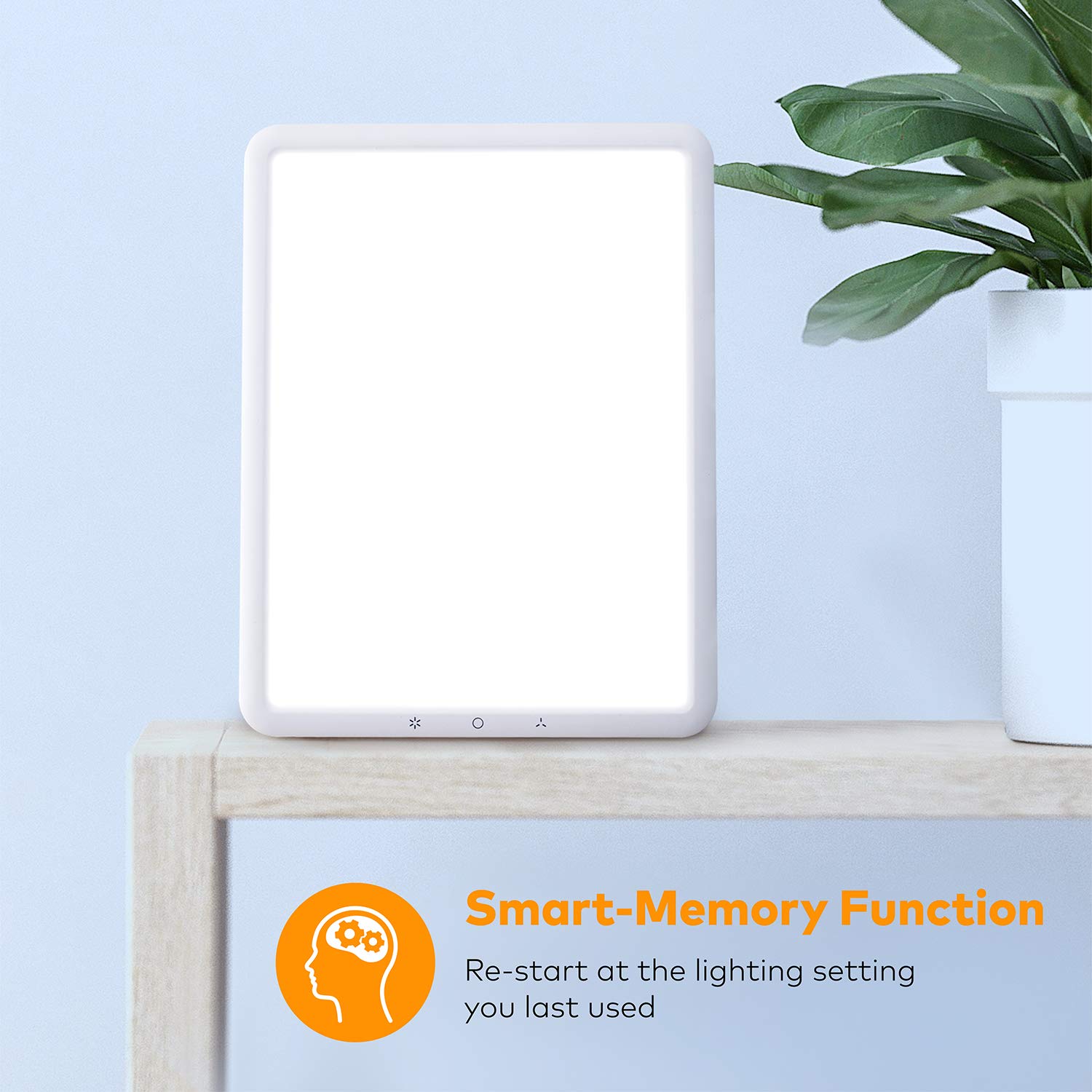 VIPEX Light Therapy Lamp, Happy Therapy Light Portable Thin with UV