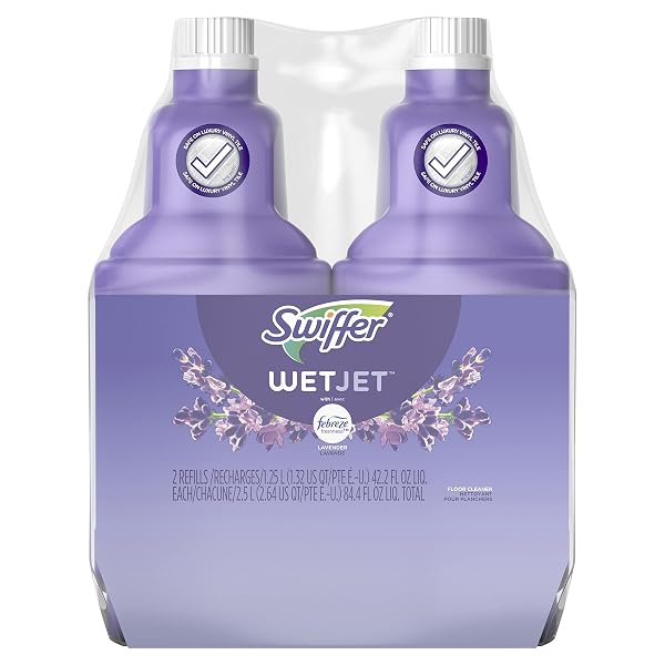 SWIFFER WETJET MULTI-PURPOSE FLOOR CLEANER SOLUTION WITH FEBREZE...