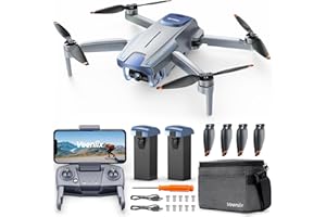 VEENIIX V11MINI Drones with Camera for Adults 4K,Under 249g,60-Min Flight Time with 2 batteries,5GHz Transmission,GPS Auto Return,Follow Me,4K FPV Drone,Foldable and Lightweight,Ideal for Beginners,Adults
