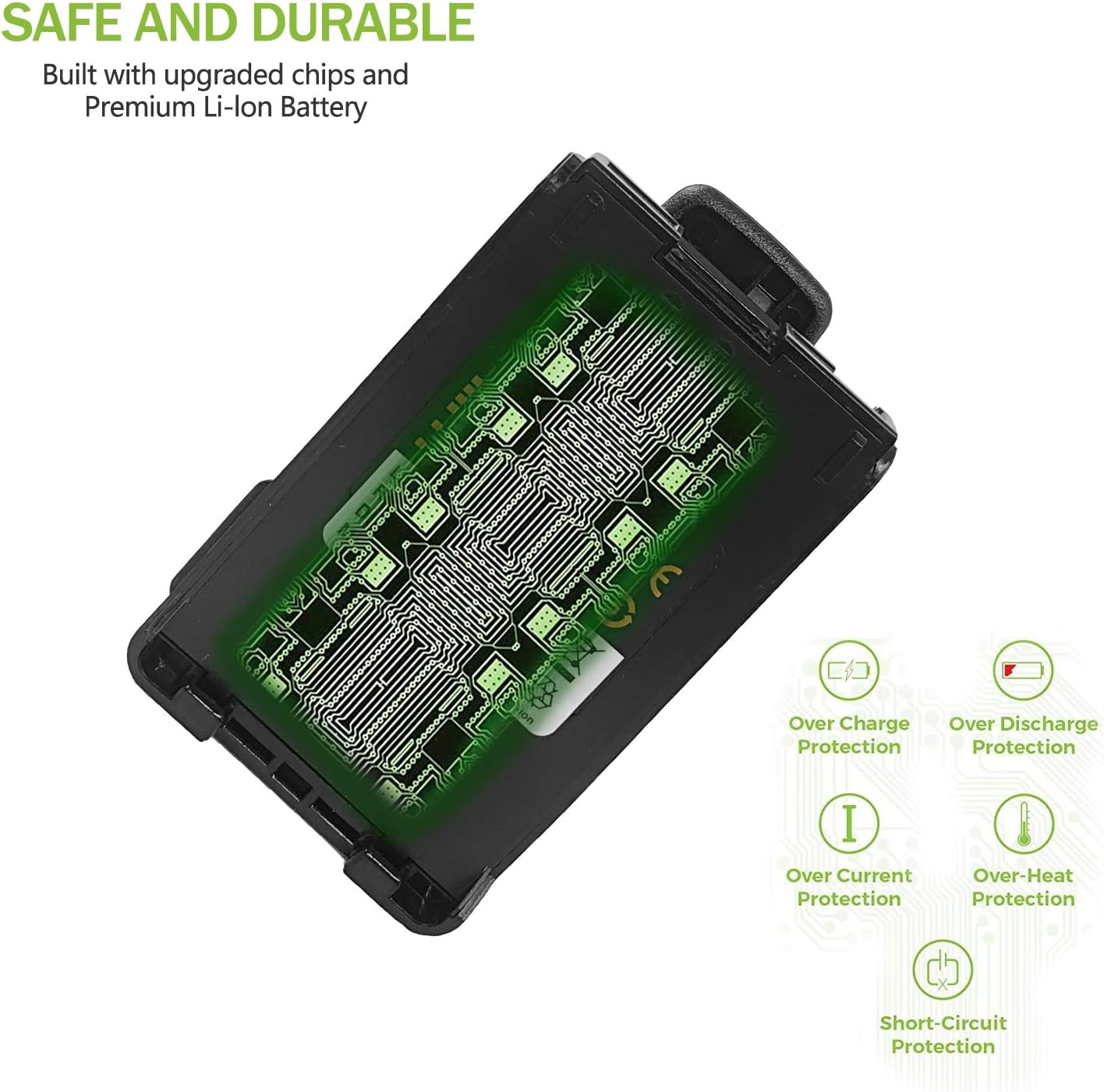 BP-227 Walkie Talkie Radio Battery Replacement for ICOM IC-E85 IC-M87 IC-M88 IC-V85 Handheld Radios: Home Audio & Theater