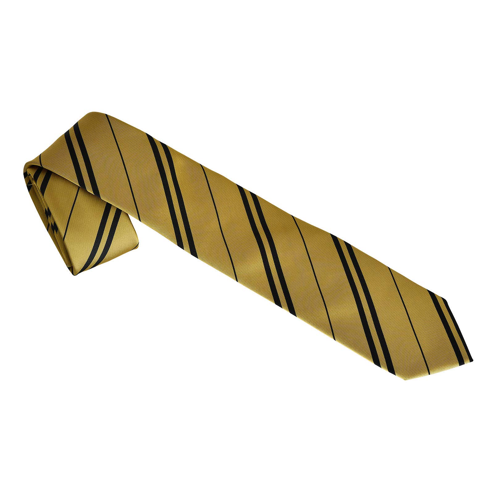 Elbenwald Harry Potter neckties in Hufflepuff design striped for men & women 135 cm in giftbox yellow