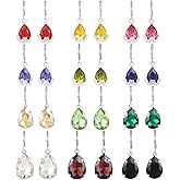 12 Pairs Leverback Drop Earrings for Women Charm Teardrop Crystal Drop Dangle Earrings Huggie Hoop Ear rings Jewelry Set Christmas Valentine's Day Holiday Present