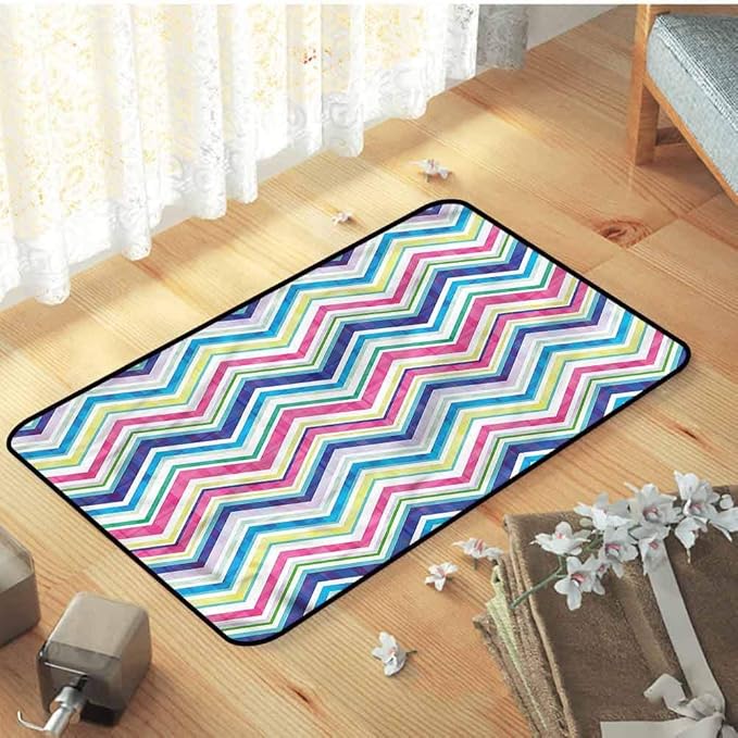 Amazon.com : Indoor Outdoor Entrance Door Mat Holiday Doormat Chevron