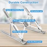 MECHEER Laptop Stand Adjustable Aluminum Foldable Desk Riser 10 Angles view 2