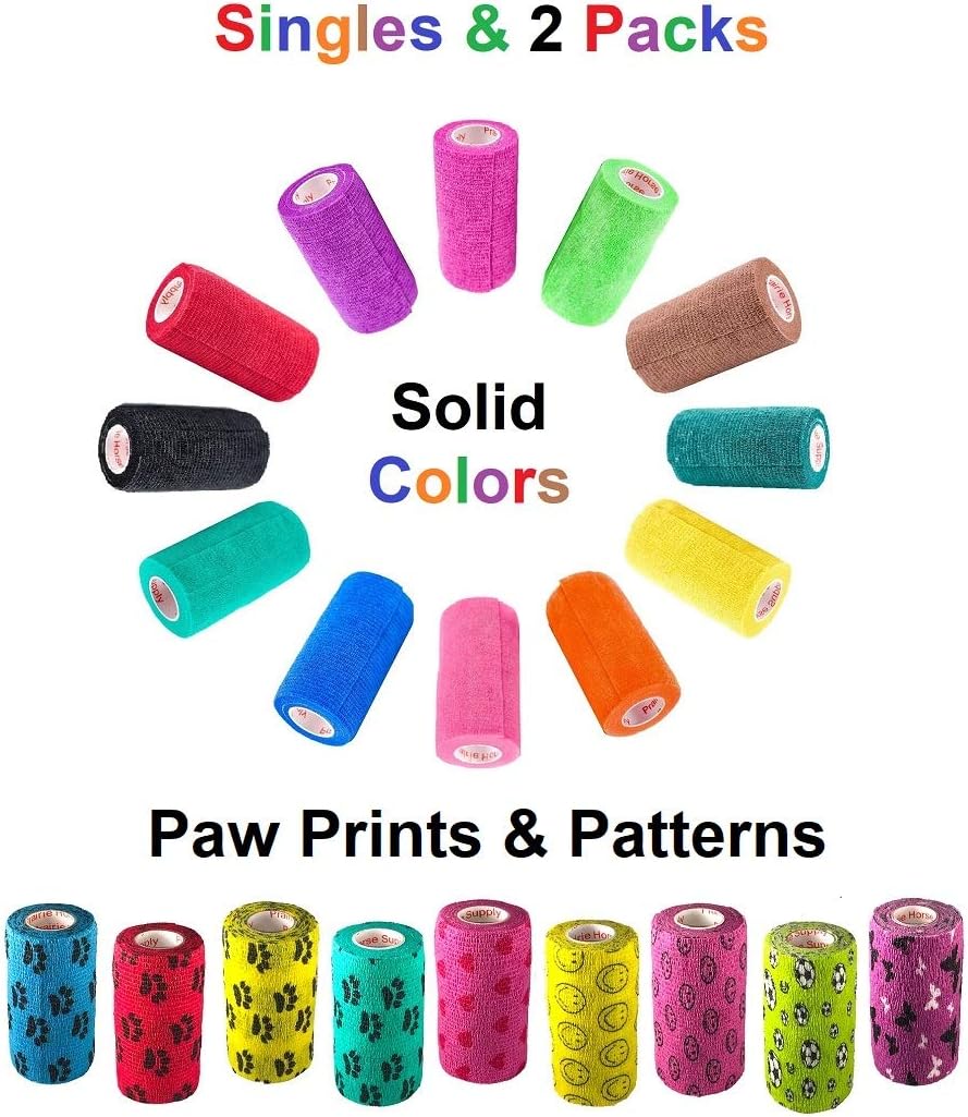 Prairie Horse Supply Vet Wrap Rap Tape Self Adherent Cohesive Bandage