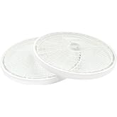Nesco TR-2 White Plastic Round 15 1/2" Add-A-Trays to fit NESCO 1000 Series Food Dehydrators 2 Pack
