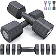 Adjustable Dumbbells Hand Weights Set: Sportneer 4 In 1 Weight Each 2lb 3lb 4lb 5lb Free Weights Dumbbells Set for Women Fast Adjust Dumbbell Set for Men Home Gym Workout Strength Training Exercise