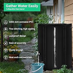 FAMIROSA 132 Gallon / 500L Collapsible Rain