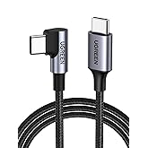 UGREEN USB C to USB C Cable 90 Degree 60W PD Fast Charge Right Angle Type C Data Lead Compatible with iPhone 17 16 15, iPhone