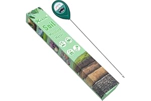 XLUX Long Probe Deep Use Soil Moisture Meter, Water Monitor Indicator Sensor, Hygrometer for Outdoor Indoor Large Pot Plants,