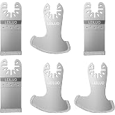 LEILUO 6Pcs Diamond Oscillating Tool Blades Grout Removal Multitool Blade | Diamond Grit, Tile Grout Removal Tool, Multi Tool Blades, Compatible with DeWalt, Makita, Milwaukee, Dremel &amp; More