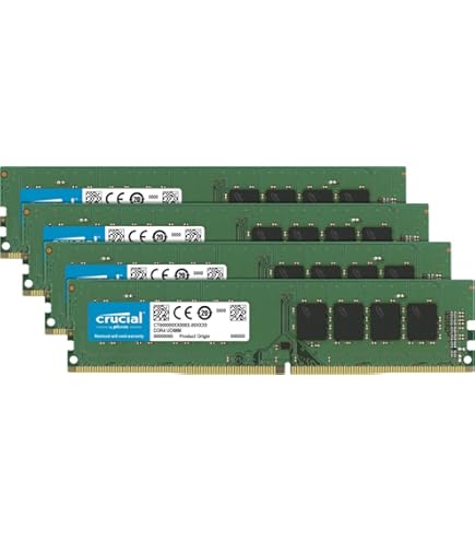PCメモリ CMS 64GB (16GB x 4) DDR4 Crucial 64GB Kit (16GBx4) DDR4 2400 MT/s (PC4-19200) DR x8 DIMM