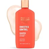Thanks To Nature Smooth and Control Shampoo, Anti-Frizz Cleanser 16.9 fl oz | With Vegan Keratin, Panthenol, Vitamin E and Wheat Protein, Tames Flyaways, Sulfate Free, Paraben Free, All Hair Types
