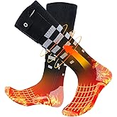 Ninonly Heated Socks for Men Women - Electric Rechargeable Heated Socks Warm Thermal Sock, Winter Foot Warmer Socks for Hunti