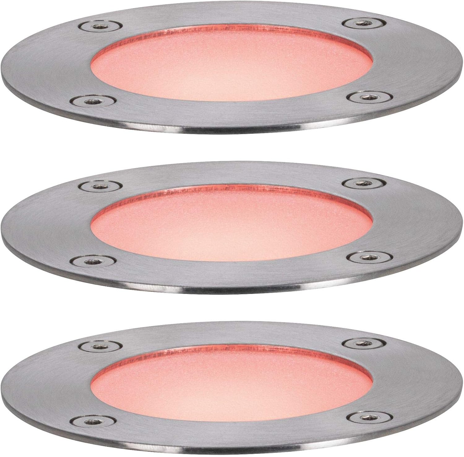 Paulmann 94275 Plug & Shine LED Outdoor luminaire Zigbee recessed Floor luminaire Starter Set RGBW incl. 3x3.6 watt dimmable IP65 Water-Jet Protected Silver Garden Lighting Metal Warm White 3000 K - Image 4