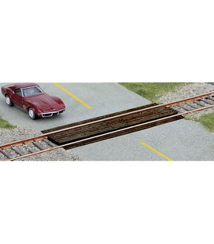 Walthers SceneMaster HO Scale Wood Grade Crossing Kit (2-Pack) - Laser-Cut