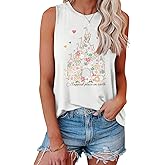 AMWIPE Magic Castle Tank Top for Women Magic Kingdom Graphic Shirt Tops Summer Vacation Vest