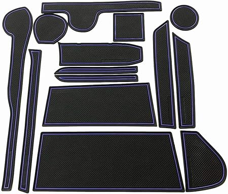 Amazon ダイハツ 新型タント カスタム La650s La660s 専用インテリアラバーマット ネイビーブルー ドアポケットマット フロアマット Daihatsu コンソールマット ドレスアップパーツ アクセサリー 内装パーツ 車 バイク