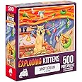 Spicy Scream Jigsaw Puzzle by Exploding Kittens - 500 Pieces Ideal for Adults, Teens, and Kids - A Funny and Artistic Cat-Themed Puzzle