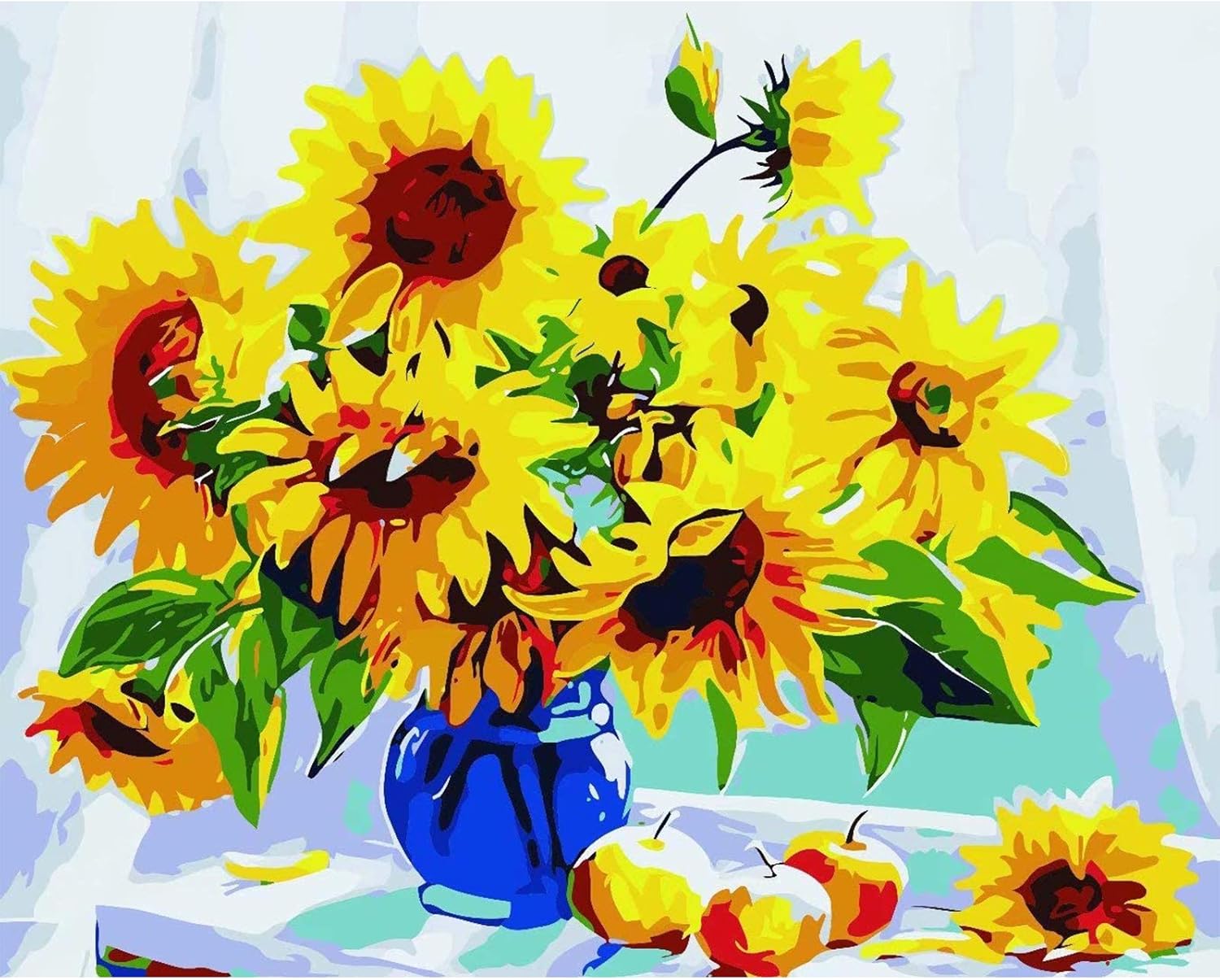 Sunflower Paint by Numbers for Adults, Paint by Numbers for Adults Beginner, 16" x