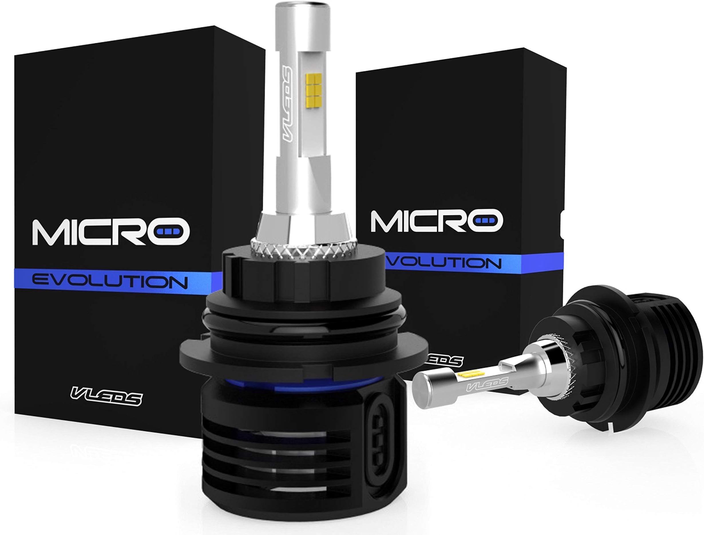 VLEDS 3500lm 6000K White Micro Evolution High/Low LED Headlights 9007 HB5