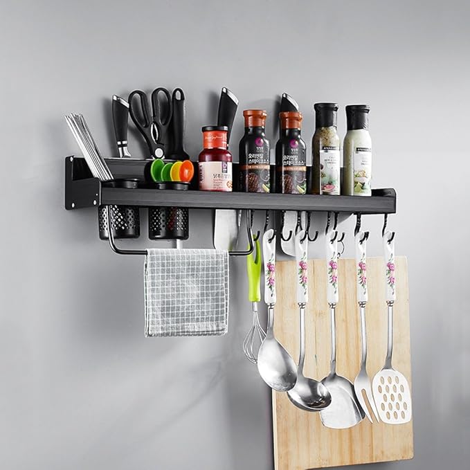 BOBE SHOP- Küchenregal Wand Küchenregal Ablageboden Gewürzregal, Space