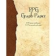 RPG Graph Paper: 1/4-inch Grid & 1/2-inch Hexagonal Grid Paper for Map ...