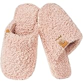 Dokela Fuzzy Kids Slippers Girls Boys Cozy House Slippers Plush Memory Foam House Shoes Non-slip Bedroom Indoor Outdoor