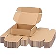 PHAREGE 7x5x2 inch Shipping Boxes Bulk 40 Pack Brown, Tab Lock Tuck Top Mailer Boxes for Packaging Small Business, Small Cardboard Gift Boxes for Wrapping Mailing Present