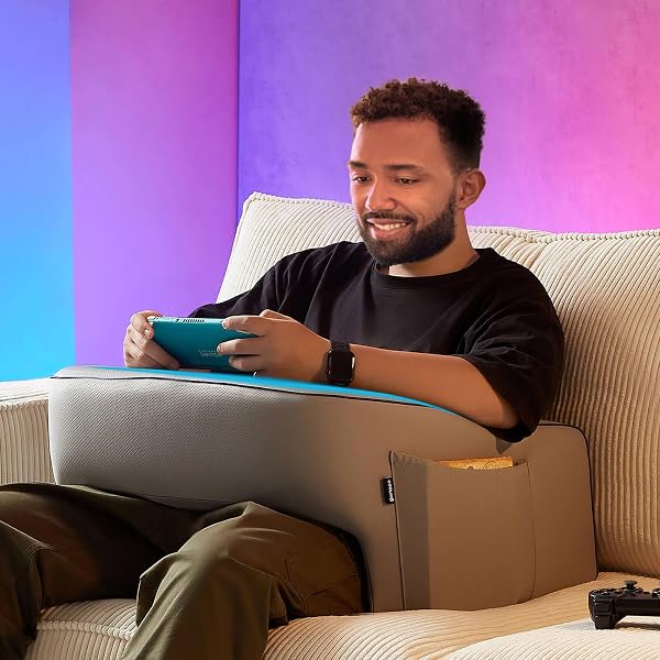 SCUF EXO Coussin de posture ergonomique pour jeux et travail à distance, soutien de la colonne vertébrale, soutien du cou, support de poignet, support de main – Noir
