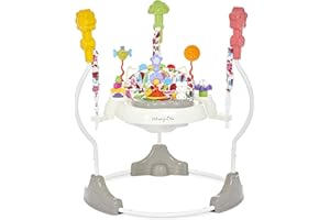 Dream On Me Zany 2-in-1 Activity and Center Bouncer in Elephant Print